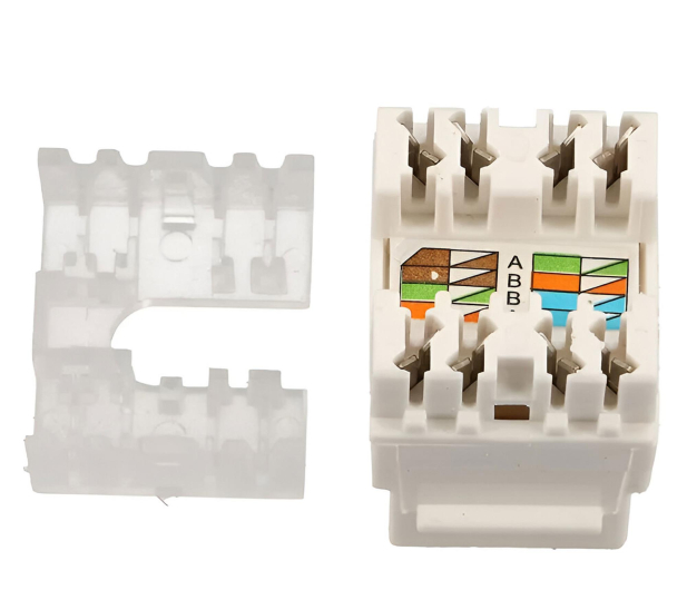 ExtraLink  Moduł keystone port RJ45 UTP 5e (biała) - 1323269 - zdjęcie 3